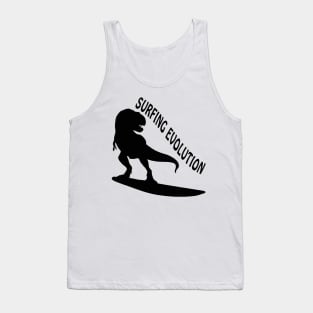 Surfing Evolution - Dinosaurs Born To Surf Tank Top